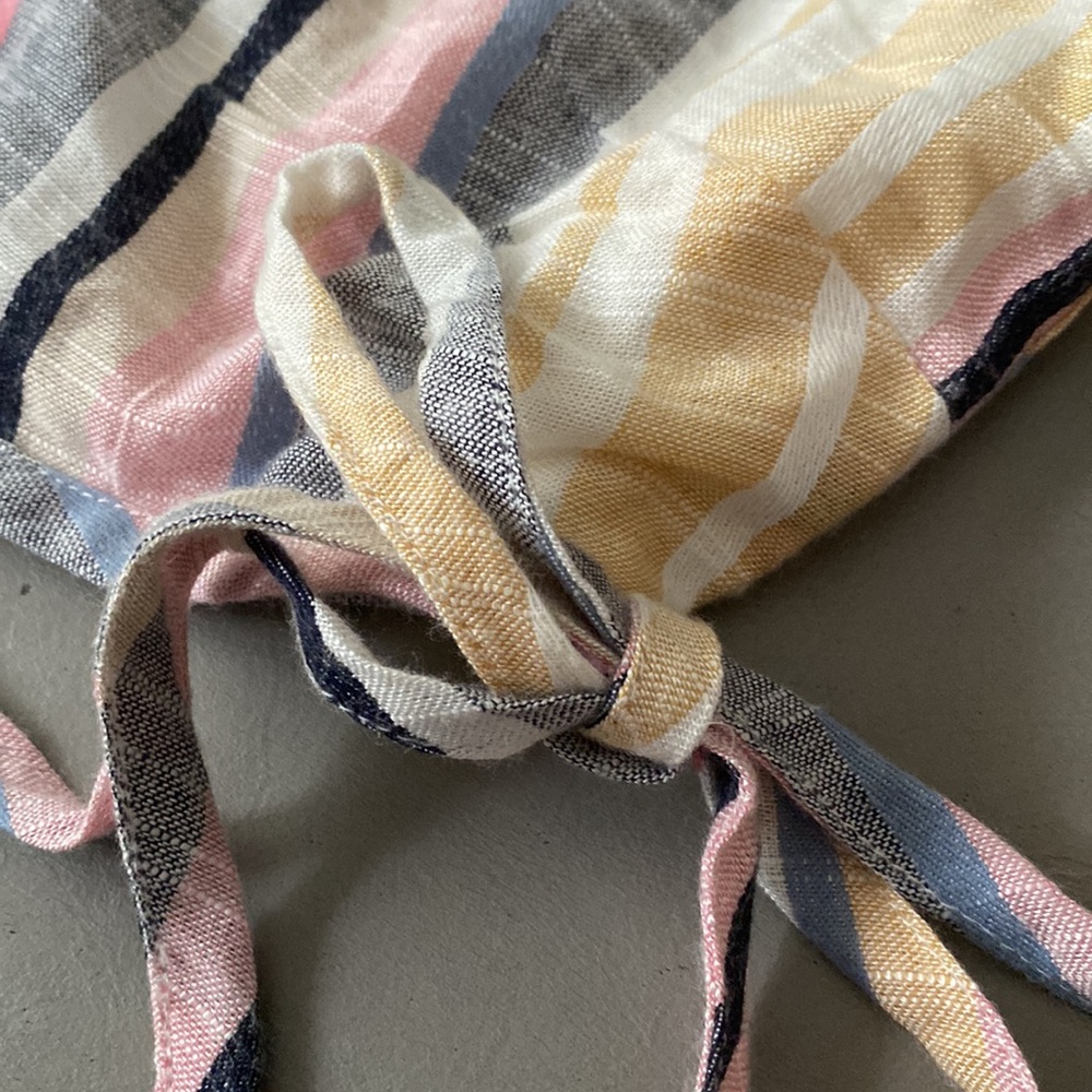 NWT Majorelle Colorful Striped Wrap Crop Top💗💛💙 - Picture 10 of 13
